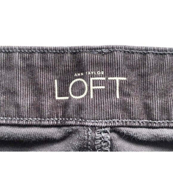 LOFT Womens Modern Straight Brown Pinwale Corduroy Pants Petites Size 4 / 27 - Picture 3 of 6